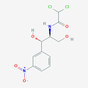 molecular formula C11H12Cl2N2O5 B051884 2,2-二氯-N-[(1S,2S)-1,3-二羟基-1-(3-硝基苯基)丙烷-2-基]乙酰胺 CAS No. 138125-72-1