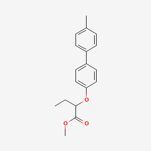 molecular formula C18H20O3 B5188423 methyl 2-[(4'-methyl-4-biphenylyl)oxy]butanoate 