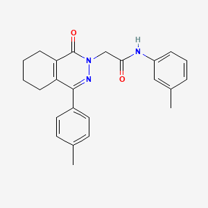 molecular formula C24H25N3O2 B5188492 N-(3-methylphenyl)-2-[4-(4-methylphenyl)-1-oxo-5,6,7,8-tetrahydro-2(1H)-phthalazinyl]acetamide 