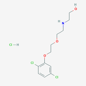 molecular formula C12H18Cl3NO3 B5188524 2-({2-[2-(2,5-dichlorophenoxy)ethoxy]ethyl}amino)ethanol hydrochloride 