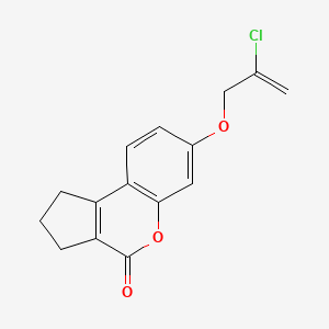 molecular formula C15H13ClO3 B5188528 7-[(2-chloro-2-propen-1-yl)oxy]-2,3-dihydrocyclopenta[c]chromen-4(1H)-one 