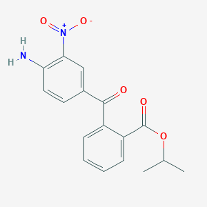 molecular formula C17H16N2O5 B5188571 isopropyl 2-(4-amino-3-nitrobenzoyl)benzoate 