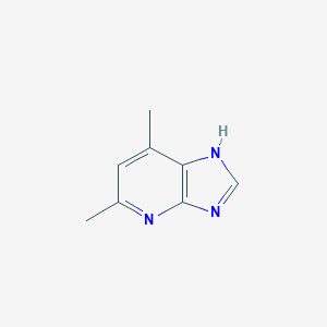 molecular formula C8H9N3 B051886 5,7-二甲基-1H-咪唑并[4,5-b]吡啶 CAS No. 116599-55-4