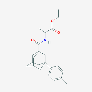 molecular formula C23H31NO3 B5188608 ethyl N-{[3-(4-methylphenyl)-1-adamantyl]carbonyl}alaninate 