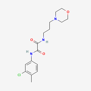 molecular formula C16H22ClN3O3 B5188610 N-(3-chloro-4-methylphenyl)-N'-[3-(4-morpholinyl)propyl]ethanediamide 