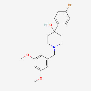 molecular formula C20H24BrNO3 B5188626 4-(4-bromophenyl)-1-(3,5-dimethoxybenzyl)-4-piperidinol 