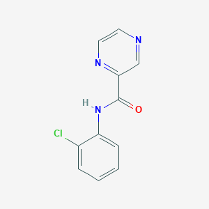 molecular formula C11H8ClN3O B5188629 N-(2-chlorophenyl)-2-pyrazinecarboxamide 