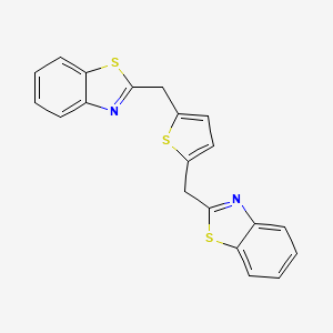 molecular formula C20H14N2S3 B5188667 2,2'-[2,5-thienediylbis(methylene)]bis-1,3-benzothiazole 