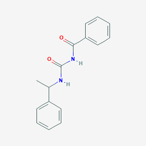 molecular formula C16H16N2O2 B5188688 N-{[(1-phenylethyl)amino]carbonyl}benzamide 