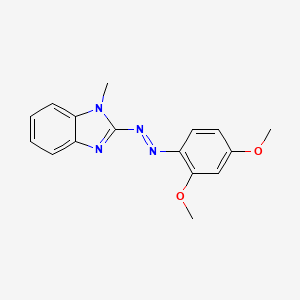 molecular formula C16H16N4O2 B5188731 2-[(2,4-dimethoxyphenyl)diazenyl]-1-methyl-1H-benzimidazole CAS No. 51652-59-6