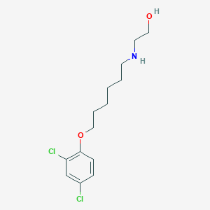 molecular formula C14H21Cl2NO2 B5188758 2-{[6-(2,4-dichlorophenoxy)hexyl]amino}ethanol 