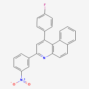 1-(4-fluorophenyl)-3-(3-nitrophenyl)benzo[f]quinoline