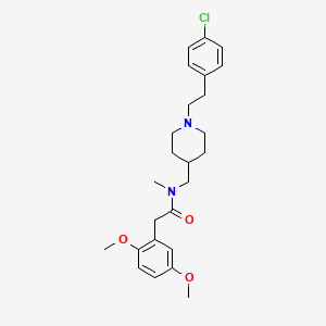 N-({1-[2-(4-chlorophenyl)ethyl]-4-piperidinyl}methyl)-2-(2,5-dimethoxyphenyl)-N-methylacetamide