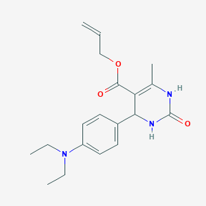 molecular formula C19H25N3O3 B5188837 allyl 4-[4-(diethylamino)phenyl]-6-methyl-2-oxo-1,2,3,4-tetrahydro-5-pyrimidinecarboxylate 