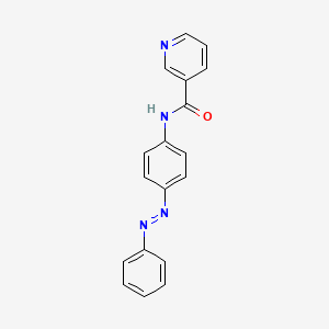 molecular formula C18H14N4O B5188842 N-[4-(phenyldiazenyl)phenyl]nicotinamide 