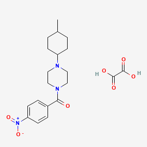molecular formula C20H27N3O7 B5188853 1-(4-methylcyclohexyl)-4-(4-nitrobenzoyl)piperazine oxalate 