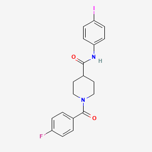 molecular formula C19H18FIN2O2 B5188860 1-(4-fluorobenzoyl)-N-(4-iodophenyl)-4-piperidinecarboxamide 