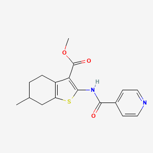 Methyl 6-methyl-2-[(pyridin-4-ylcarbonyl)amino]-4,5,6,7-tetrahydro-1-benzothiophene-3-carboxylate