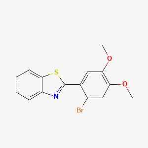 2-(2-bromo-4,5-dimethoxyphenyl)-1,3-benzothiazole