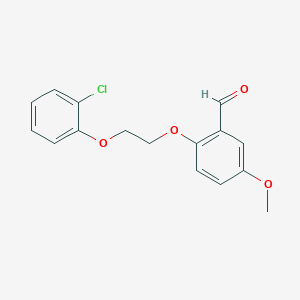 2-[2-(2-chlorophenoxy)ethoxy]-5-methoxybenzaldehyde