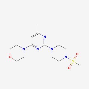 4-(6-Methyl-2-(4-(methylsulfonyl)piperazin-1-yl)pyrimidin-4-yl)morpholine