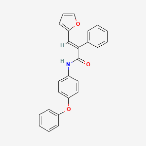 3-(2-furyl)-N-(4-phenoxyphenyl)-2-phenylacrylamide