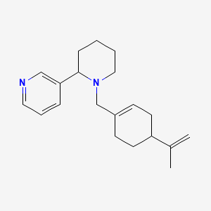 3-[1-[(4-Prop-1-en-2-ylcyclohexen-1-yl)methyl]piperidin-2-yl]pyridine