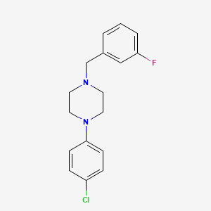 1-(4-chlorophenyl)-4-(3-fluorobenzyl)piperazine