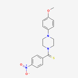 1-(4-methoxyphenyl)-4-[(4-nitrophenyl)carbonothioyl]piperazine