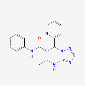 5-methyl-N-phenyl-7-pyridin-2-yl-4,7-dihydro[1,2,4]triazolo[1,5-a]pyrimidine-6-carboxamide