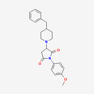 3-(4-Benzylpiperidin-1-yl)-1-(4-methoxyphenyl)pyrrolidine-2,5-dione