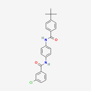 N-[4-[(4-tert-butylbenzoyl)amino]phenyl]-3-chlorobenzamide