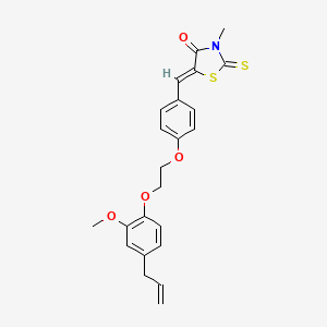 5-{4-[2-(4-allyl-2-methoxyphenoxy)ethoxy]benzylidene}-3-methyl-2-thioxo-1,3-thiazolidin-4-one