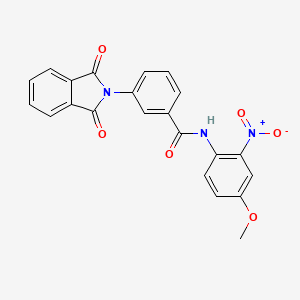 3-(1,3-dioxo-1,3-dihydro-2H-isoindol-2-yl)-N-(4-methoxy-2-nitrophenyl)benzamide