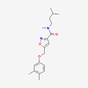 5-[(3,4-dimethylphenoxy)methyl]-N-methyl-N-(3-methylbutyl)-3-isoxazolecarboxamide