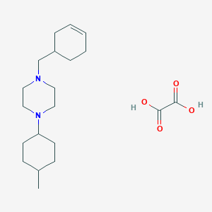 1-(Cyclohex-3-en-1-ylmethyl)-4-(4-methylcyclohexyl)piperazine;oxalic acid