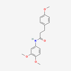 molecular formula C18H21NO4 B5189721 N-(3,4-dimethoxyphenyl)-3-(4-methoxyphenyl)propanamide 