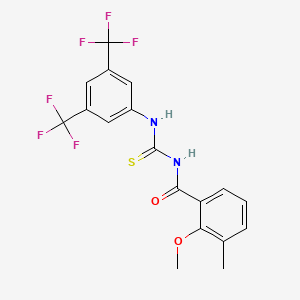 N-({[3,5-bis(trifluoromethyl)phenyl]amino}carbonothioyl)-2-methoxy-3-methylbenzamide