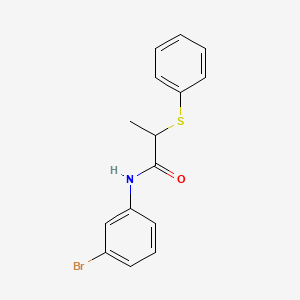 N-(3-bromophenyl)-2-(phenylthio)propanamide