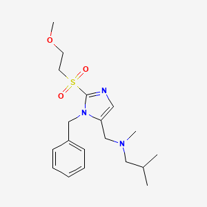 ({1-benzyl-2-[(2-methoxyethyl)sulfonyl]-1H-imidazol-5-yl}methyl)isobutyl(methyl)amine