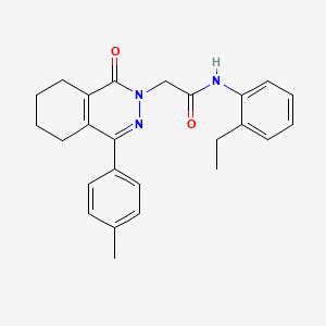 N-(2-ethylphenyl)-2-[4-(4-methylphenyl)-1-oxo-5,6,7,8-tetrahydrophthalazin-2(1H)-yl]acetamide