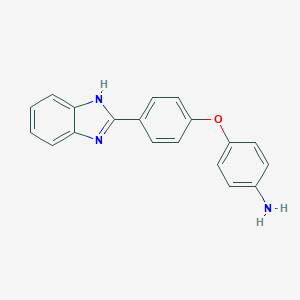 molecular formula C19H15N3O B519008 4-[4-(1H-benzimidazol-2-yl)phenoxy]aniline 