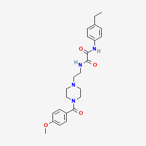 N'-(4-ETHYLPHENYL)-N-{2-[4-(4-METHOXYBENZOYL)PIPERAZIN-1-YL]ETHYL}ETHANEDIAMIDE