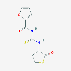 molecular formula C10H10N2O3S2 B5190283 N-[(2-oxothiolan-3-yl)carbamothioyl]furan-2-carboxamide 