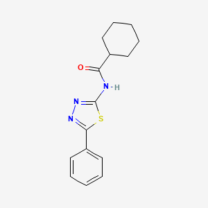 N-(5-phenyl-1,3,4-thiadiazol-2-yl)cyclohexanecarboxamide