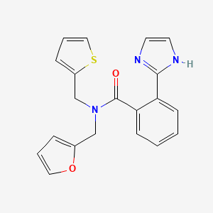 N-(2-furylmethyl)-2-(1H-imidazol-2-yl)-N-(2-thienylmethyl)benzamide trifluoroacetate