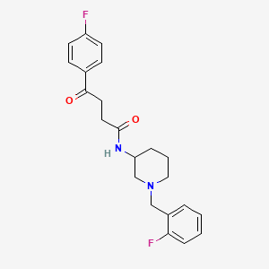 N-[1-(2-fluorobenzyl)-3-piperidinyl]-4-(4-fluorophenyl)-4-oxobutanamide