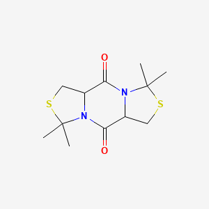 6,6,12,12-Tetramethyl-5,11-dithia-1,7-diazatricyclo[7.3.0.03,7]dodecane-2,8-dione