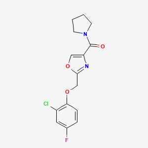 2-[(2-chloro-4-fluorophenoxy)methyl]-4-(1-pyrrolidinylcarbonyl)-1,3-oxazole