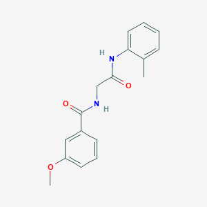 3-methoxy-N-{2-[(2-methylphenyl)amino]-2-oxoethyl}benzamide